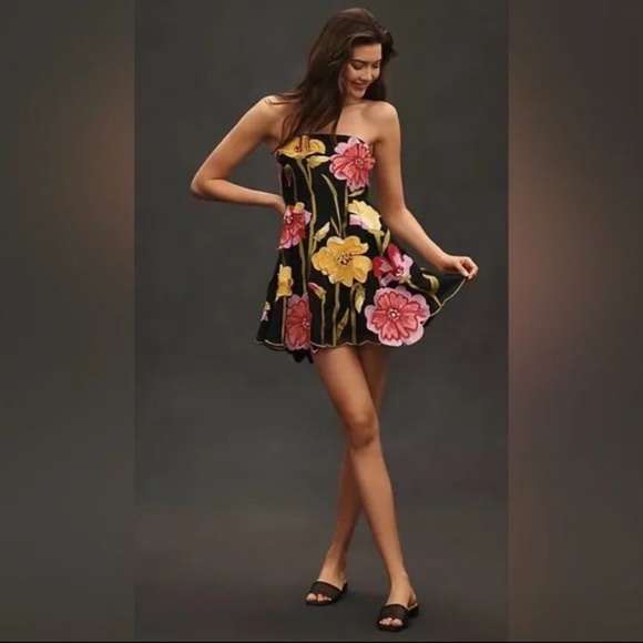 Anthropologie Floral Dress - Picture 1 of 6